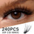 VYRILA 240pc DIY Lash Clusters 8-16mm C Curl 3D Wispy Faux Mink Extensions
