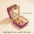 Parima Purple PU Leather Travel Jewelry Case with Velvet Interior