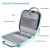 Losong 2-Inch Zipper Binder with Shoulder Strap – 500 Sheet Light Blue