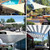 Garden Expert 13'x19' Rectangle Sand Shade Sail – 185GSM HDPE UV Block