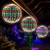 Gulfmew 16" Christmas LED Ball Sphere Lights – 192 Warm White LEDs, 2-Pack