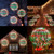 Gulfmew 16" Christmas LED Ball Sphere Lights – 192 Warm White LEDs, 2-Pack