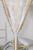 Labhanshi Boho Mandala Curtains – 2-Panel Set 87"x41" White & Gold