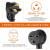 Relaxweek NEMA 10-30P to 6-30R Dryer & EV Charger Adapter 240V 30A ETL Listed
