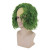 Shecool Green Wavy Beetlejuice Costume Wig – Unisex, Fits 21–22.5"