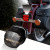 NTHREEAUTO Smoked LED Rear Tail Light for Harley-Davidson - Brake & Running