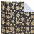 WRAPAHOLIC Black & Gold Snowflake Embossed Kraft Wrapping Paper 16.5ft Roll