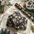 WRAPAHOLIC Black & Gold Snowflake Embossed Kraft Wrapping Paper 16.5ft Roll