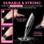 UNA GELLA 216pc Clear Medium Almond Full-Cover Press-On Nail Tips – 12 Sizes
