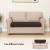 Easy-Going Chocolate Stretch Loveseat Cushion Cover Set of 2 – Spill Protection
