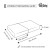 Easy-Going Chocolate Stretch Loveseat Cushion Cover Set of 2 – Spill Protection