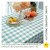 Midsummer Aqua Buffalo Plaid Cotton Tablecloth 55x102 with Tassels