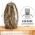 Brown River Stone Crackle Oval Glass Pendant Light Shade – 1.65" Fitter