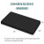 baibu 4-Pack Memory Foam Bench Stool Cushions 18x9.5 – Non-Slip Black