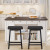 baibu 4-Pack Memory Foam Bench Stool Cushions 18x9.5 – Non-Slip Black