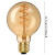 HEWASOL G25 Spiral LED Edison Bulbs 3-Pack Dimmable 4W Amber 2000K