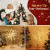 Lewondr 12" Gold Snowflake Christmas Tree Topper – 30 LED Remote USB