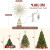 Lewondr 12" Gold Snowflake Christmas Tree Topper – 30 LED Remote USB