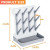 SuoXing 12-Bottle Vertical Baby Bottle Drying Rack – Space-Saving Gray