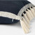 Threshold Studio McGee 20x20 Navy Blue Woven Tassel Throw Pillow