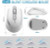 Cimetech Silent Wireless Optical Mouse – 1600 DPI Ergonomic White