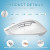 Cimetech Silent Wireless Optical Mouse – 1600 DPI Ergonomic White