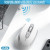 Cimetech Silent Wireless Optical Mouse – 1600 DPI Ergonomic White