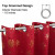 FRAMICS Christmas Blackout Curtains Red Gold Snowflake 2 Panels 52x84