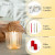 Co.Life Clear Ribbed Glass Candle Holders 3.5" – Set of 6 for Votive & Tea Lights