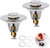 2-Pack Pop-Up Sink Stopper & Hair Catcher Drain Strainer – Universal Fit