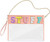 Clear PVC Chenille Letter Makeup Bag – Waterproof Stadium Travel Pouch