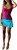 GiiGibov Y2K Lace Cami Crop Top Spaghetti Strap Bustier Rose Red Size M