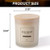 JELLYMONI Rose Scented Soy Wax Candle – 8oz, 40+ Hour Burn