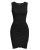 Btfbm Women's Sleeveless Ruched Bodycon Mini Dress – Black, Size M