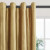 BULBUL Gold Velvet Blackout Curtains 84" – 2-Panel Grommet Set