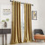 BULBUL Gold Velvet Blackout Curtains 84" – 2-Panel Grommet Set
