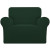 Easy-Going Oversized Chair Slipcover – Dark Green Check Stretch Jacquard
