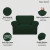 Easy-Going Oversized Chair Slipcover – Dark Green Check Stretch Jacquard
