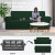 Easy-Going Oversized Chair Slipcover – Dark Green Check Stretch Jacquard