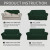 Easy-Going Oversized Chair Slipcover – Dark Green Check Stretch Jacquard