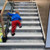 Taaizau Grey Anti-Slip Stair Nosing Strip – Self-Adhesive PVC, 20ft+
