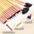 DUAIU 16-Piece Eyeshadow Brush Set – Bamboo Handle with Pink Travel Bag
