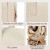 YNGVE Small Waterproof PU Leather Makeup Bag – Beige Travel Cosmetic Pouch