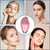Farsaw 2-in-1 Silicone Facial Cleansing Brush with Heated Eye Massager – Pink