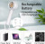 Sowmow Portable Rechargeable Handheld Fan – 2-Speed, 12-Hour Battery, White