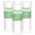 NAINCR GE XWF Refrigerator Water Filter 3-Pack – No Chip, NSF Certified