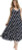 Women's Navy Polka Dot Boho Floral Maxi Dress with Pockets – Size M