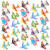 Nasidear 35-Pack Valentine's Day Cards with Foam Airplane Toys for Kids