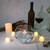 Set of 4 Clear Glass 6" Bubble Bowl Vases – Candle Holder & Wedding Decor