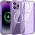 Glitter MagSafe iPhone 14 Pro Max Case – Clear Purple Bling Sparkle